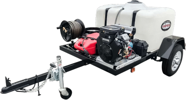 Simpson 95004 4200 PSI 4 GPM Vanguard CAT Electric Start Pressure Washer Trailer New