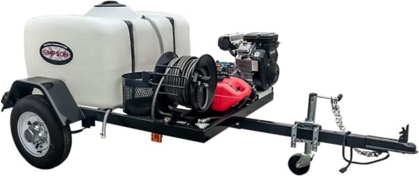 Simpson 95004 4200 PSI 4 GPM Vanguard CAT Electric Start Pressure Washer Trailer New - Image 2