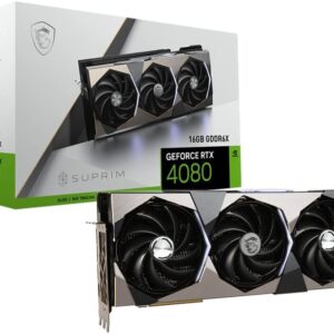 MSI Gaming GeForce RTX 4080 16GB GDRR6X 384-Bit HDMI/DP Nvlink Tri-Frozr 3 Ada Lovelace Architecture Graphics Card (RTX 4080 16GB SUPRIM)