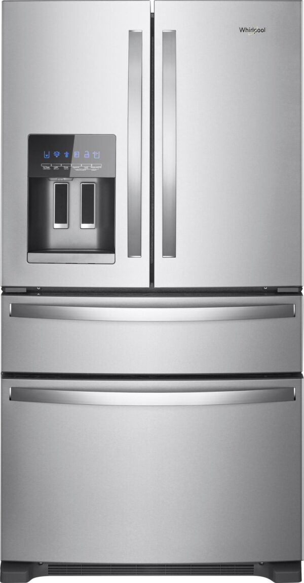Whirlpool – 24.5 Cu. Ft. 4-Door French Door Refrigerator – Stainless steel - Image 4