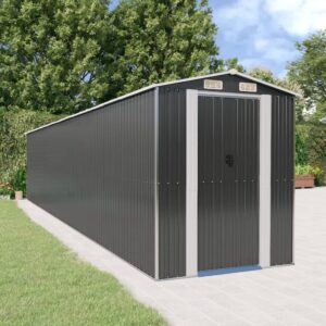 GOLINPEILO Metal Outdoor Garden Storage Shed