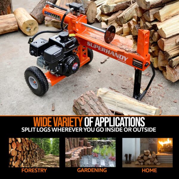 Super Handy GUO077 Portable 20 Ton Gas Powered Log Splitter New - Image 7