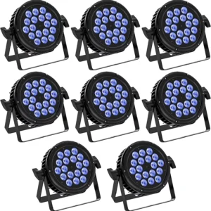 8 Pack Waterproof Stage RGBW Lights