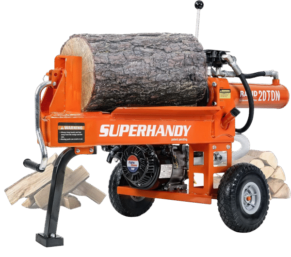 Super Handy GUO077 Portable 20 Ton Gas Powered Log Splitter New