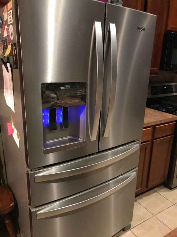 Whirlpool – 24.5 Cu. Ft. 4-Door French Door Refrigerator – Stainless steel - Image 5