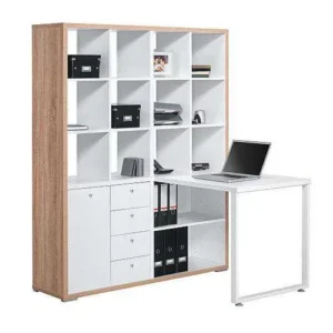 Maja Mini Office Sonoma Oak And Ice White